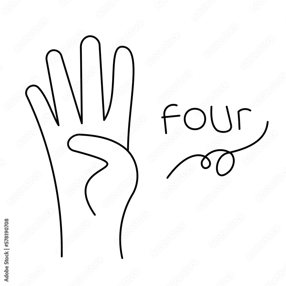 Obraz premium Hand gesture icon