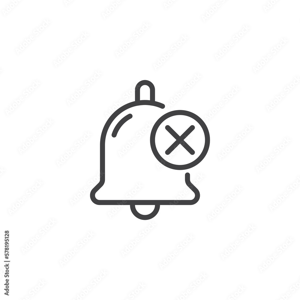 Fototapeta premium Sound silent mode line icon