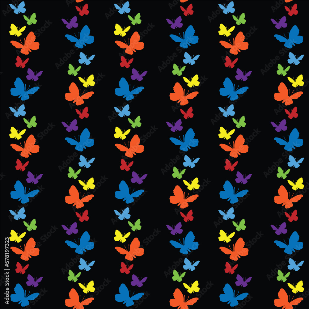 Butterfly pattern vector image or background Butterfly pattern vector image or background