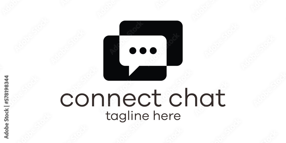 logo design talk chat icon vector illustration logo design talk chat icon vector illustration