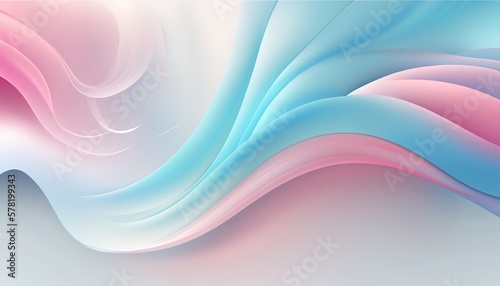 abstract colorful background, flowing blue and pink texture, waves. AI Generated