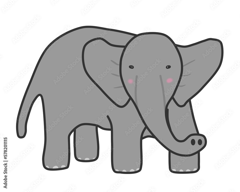 clip art design of elephant