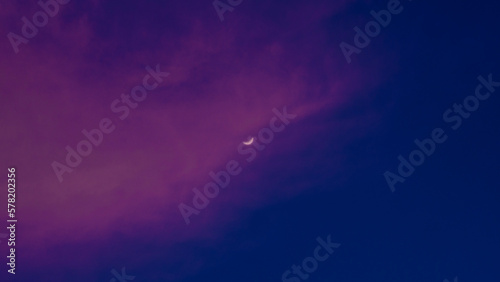 Fototapeta Naklejka Na Ścianę i Meble -  moody clouds and the moon