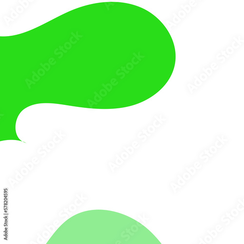 Green Abstract Shapes Decor Background 