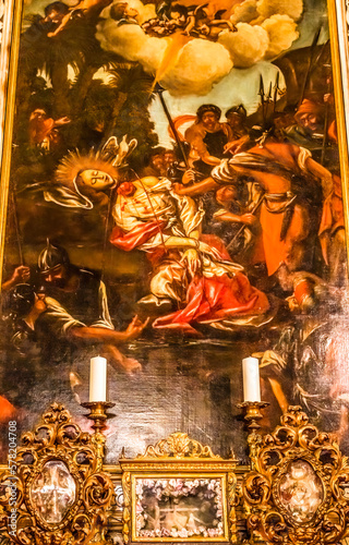 Saint Reparate Martyred Painting Cathedral Nice France photo