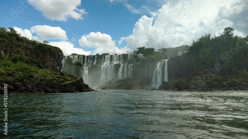 Wallpaper Mural Breathtaking views of Iguazu falls from a boat at Iguazu fall Argentina Torontodigital.ca
