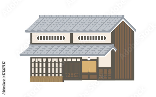 京町家のお店のイラスト