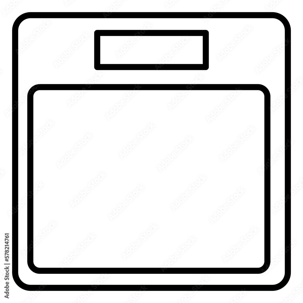 Illustration of Weight Scale design Line Icon Illustration of Weight Scale design Line Icon