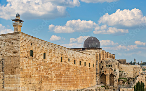Al-Aqsa Mosque, located in old city of Jerusalem, is the third holiest site i...