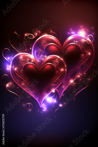 Vibrant Heart Illustration for Valentine s Day