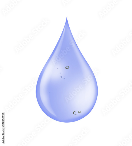 drop of purple water