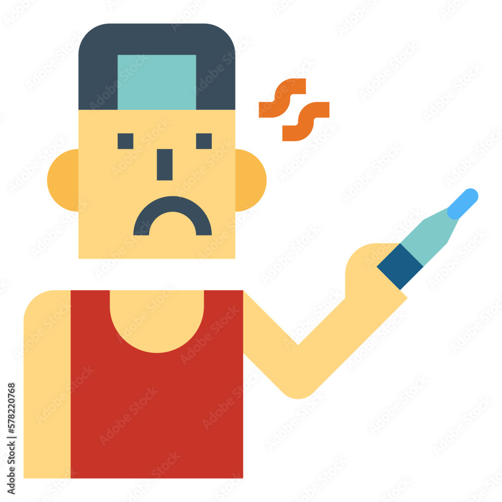 fever flat icon style fever flat icon style