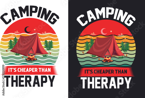 Camping T Shirt Design  Outdoor T-Shirt Design