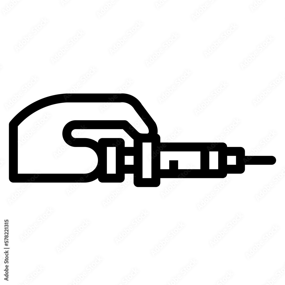 syringe line icon style syringe line icon style