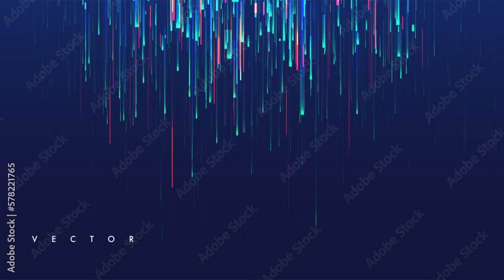 Glowing lines on blue background. Glowing lines on blue background.