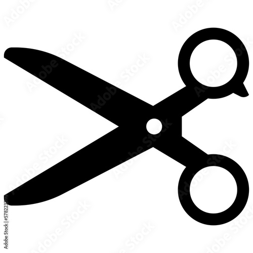 Leinwand Poster Cut and scissor icon