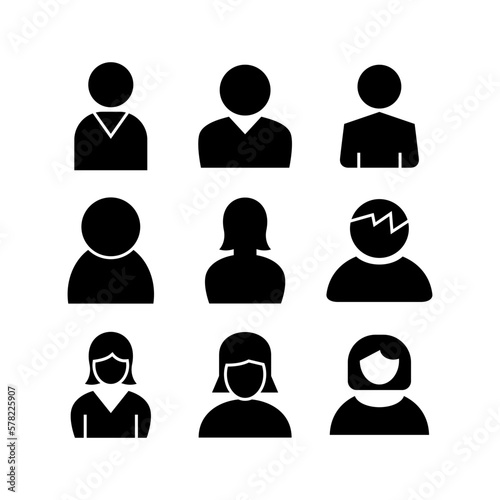 human icon or logo isolated sign symbol vector illustration - high quality black style vector icons

