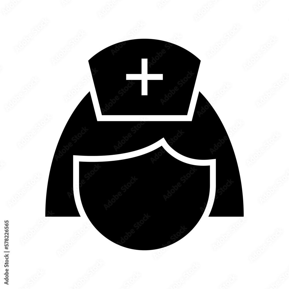 Obraz premium nurse icon or logo isolated sign symbol vector illustration - high quality black style vector icons 