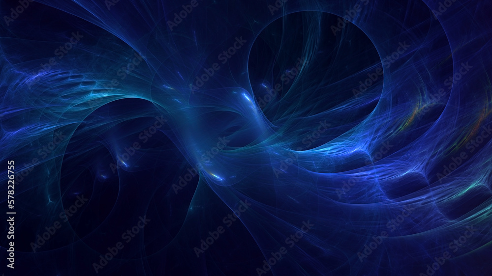 3D rendering abstract multicolor technology fractal light background