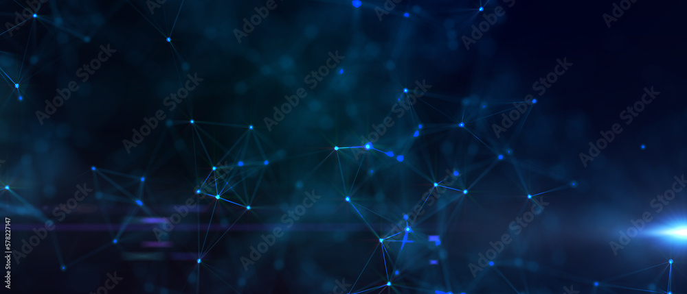 Abstract digital background with cybernetic particles. Illustration Abstract digital background with cybernetic particles. Illustration