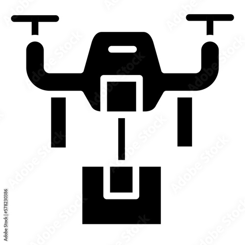 Vector Design Drone Delivery Icon Style