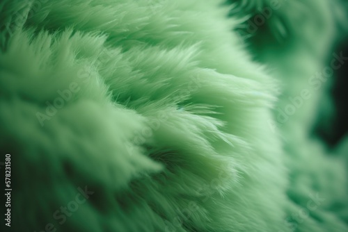 closeup photography  macro photography of light green fake fur