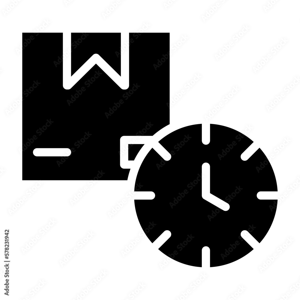 Vector Design Delivery Time Icon Style Vector Design Delivery Time Icon Style
