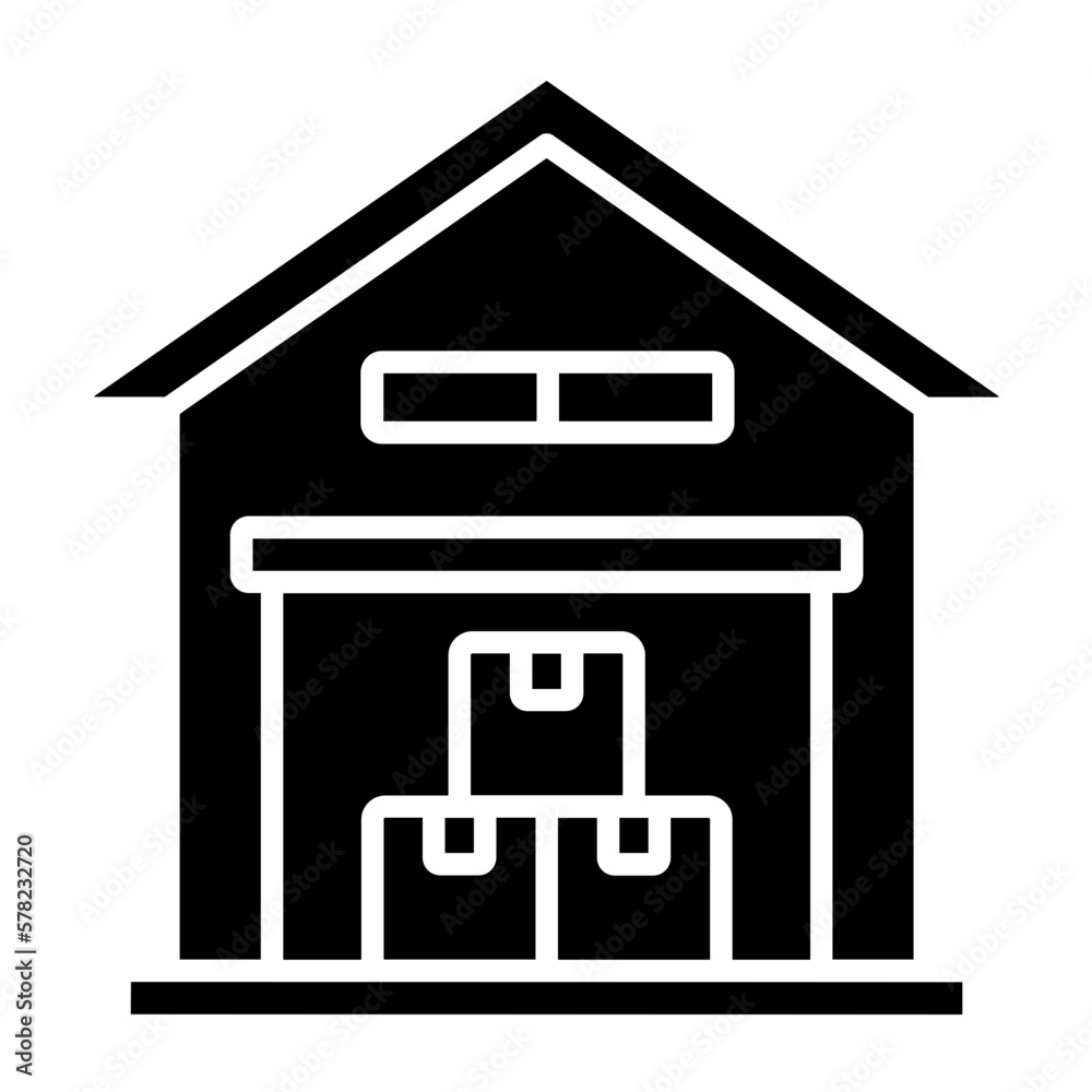Warehouse Icon Style Warehouse Icon Style