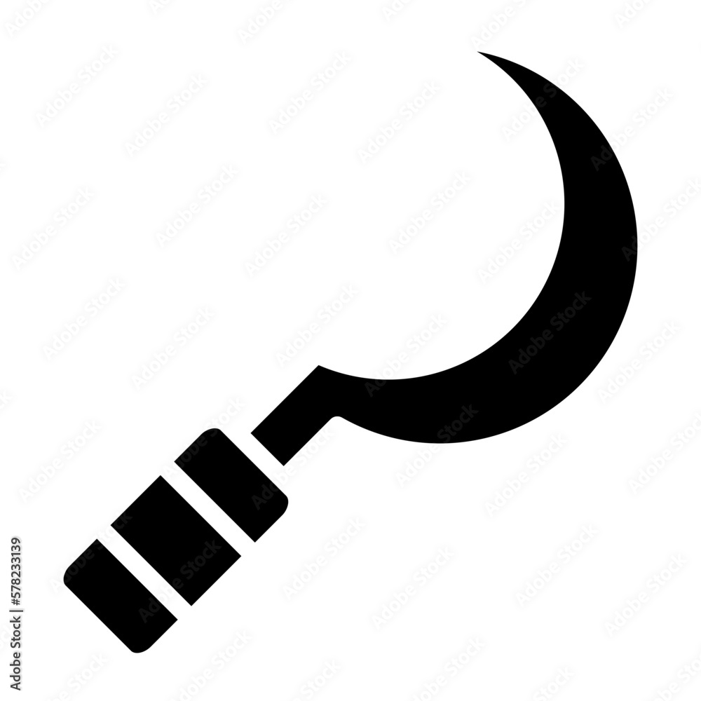 Vector Design Sickle Icon Style Vector Design Sickle Icon Style