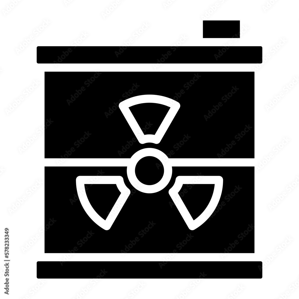 Vector Design Nuclear Waste Icon Style Vector Design Nuclear Waste Icon Style