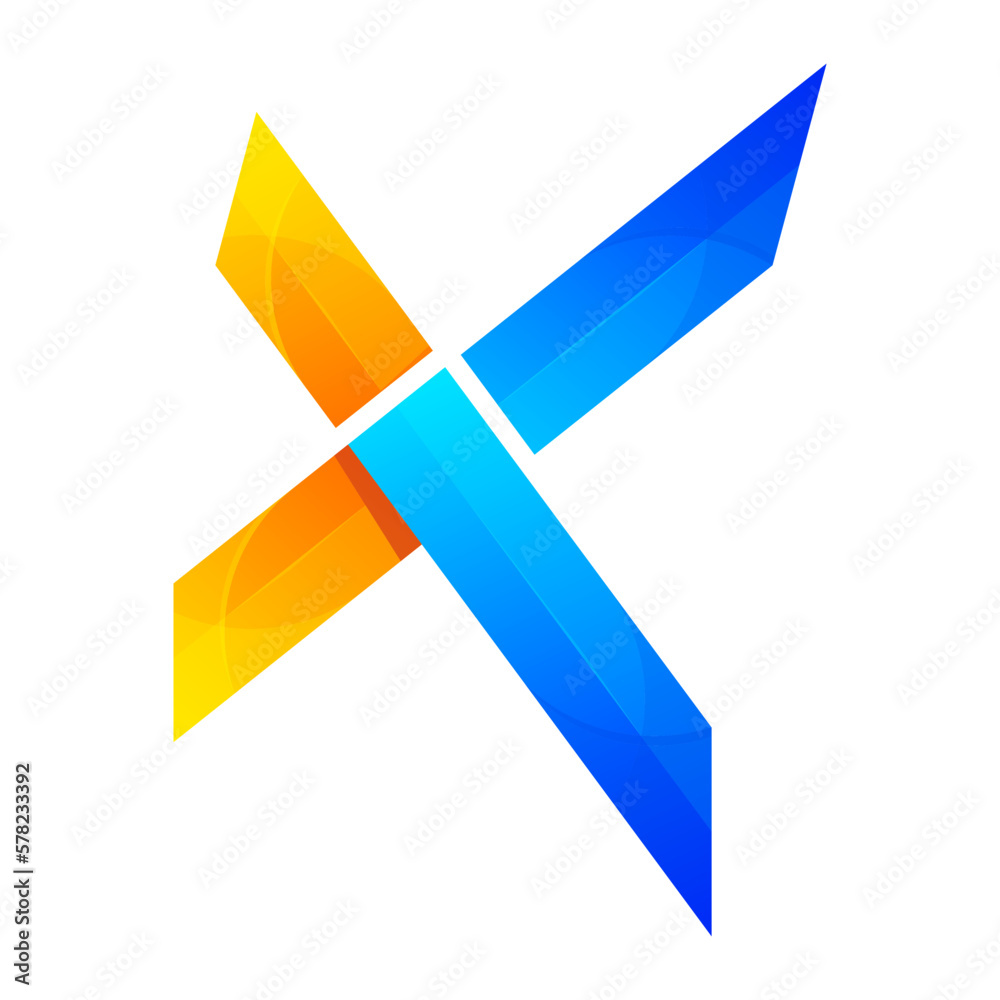 letter x colorful gradient logo design letter x colorful gradient logo design