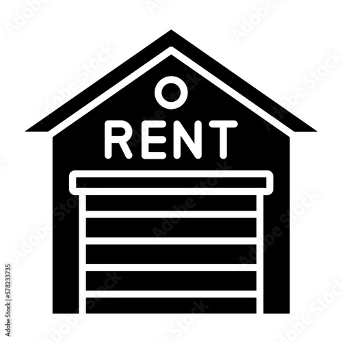 Warehouse Rental Icon Style