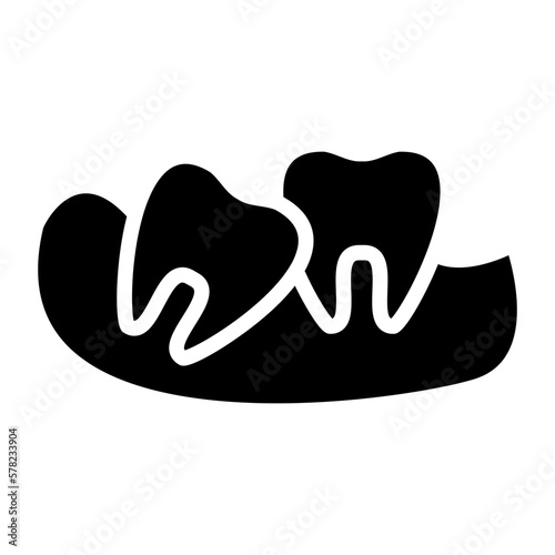 Vector Design Wisdom Tooth Icon Style