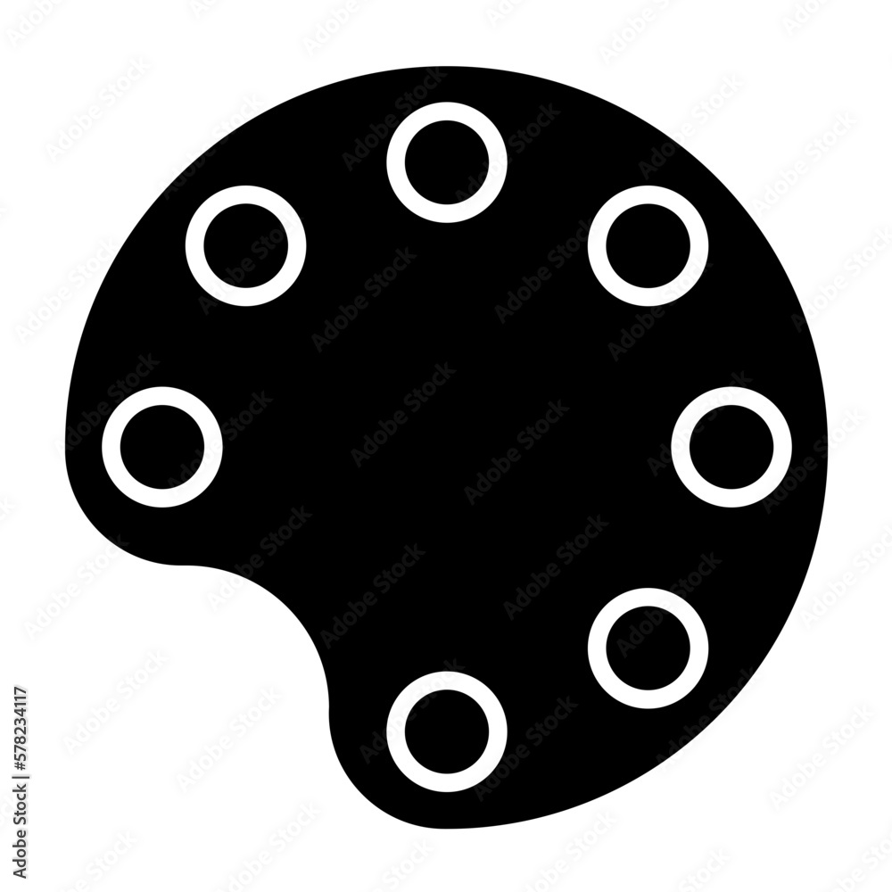 Color Palette Icon Style Color Palette Icon Style