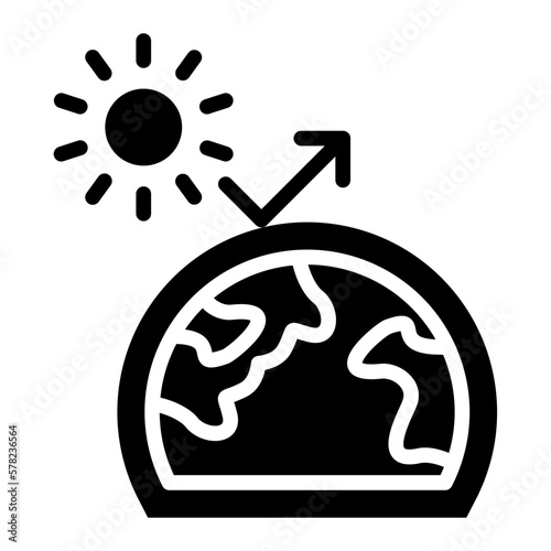 Vector Design Greenhouse Effect Icon Style