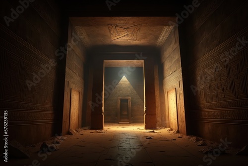 Egyptian mythology - pyramids  photo