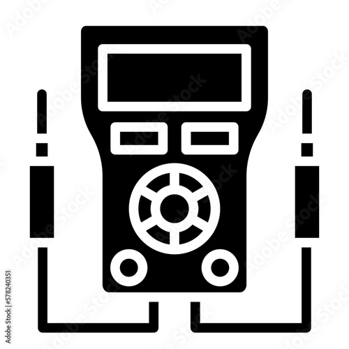 Vector Design Voltmeter Icon Style