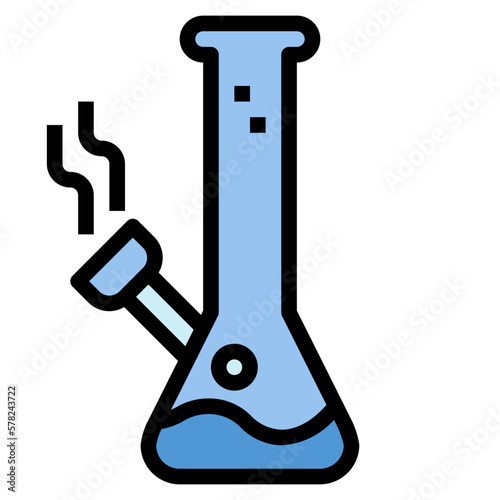 bong filled outline icon style