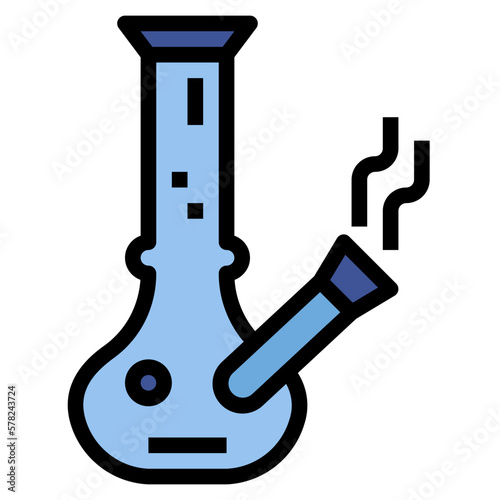 bong filled outline icon style