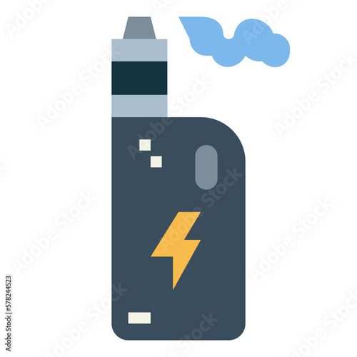 electronic cigarette flat icon style