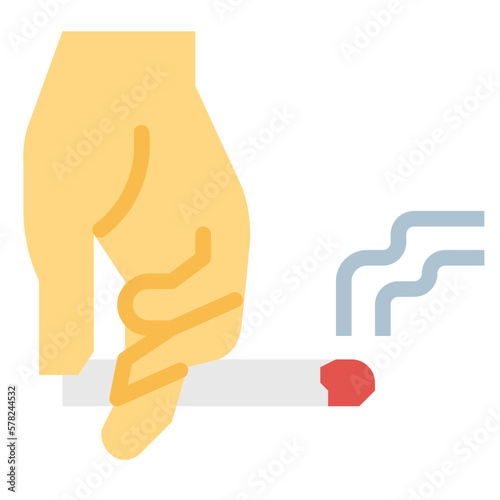smoking flat icon style