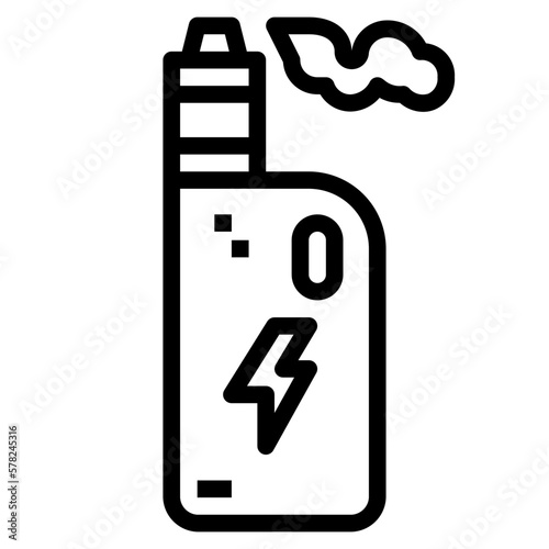 electronic cigarette line icon style
