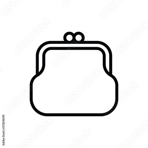 purse icon vector design template in white background
