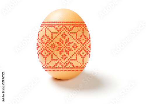 Obraz na płótnie Easter egg isolated on white background
