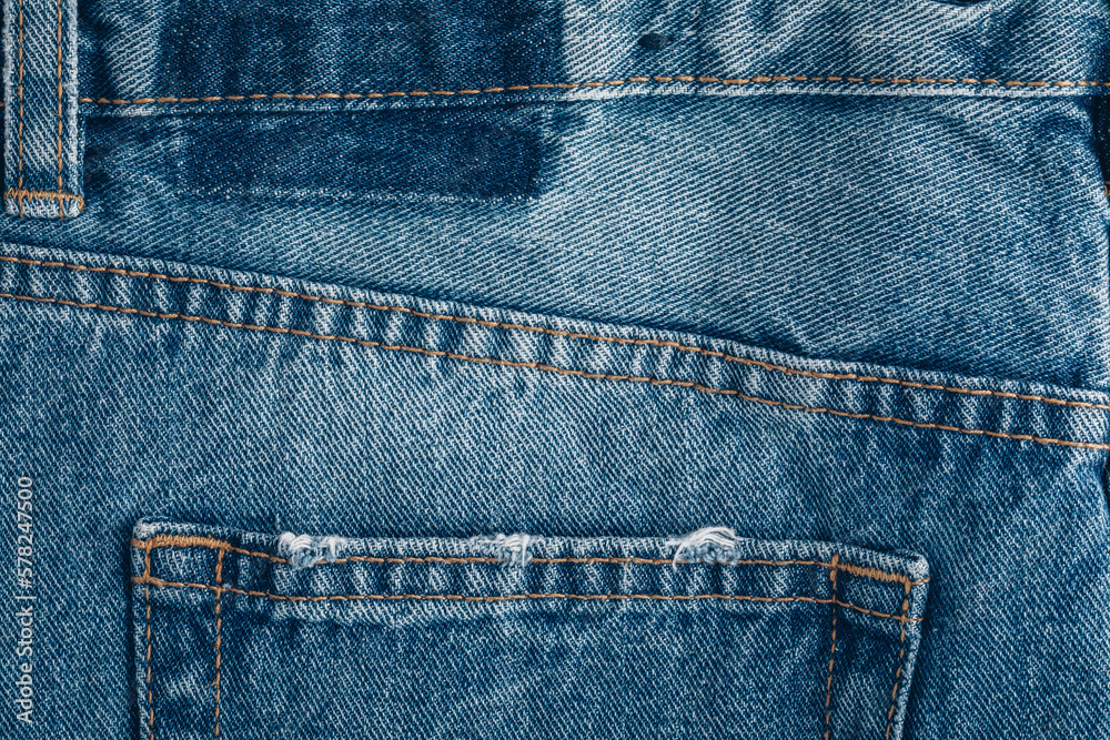 Jeans. Close-up of blue denim jeans texture background Jeans. Close-up of blue denim jeans texture background