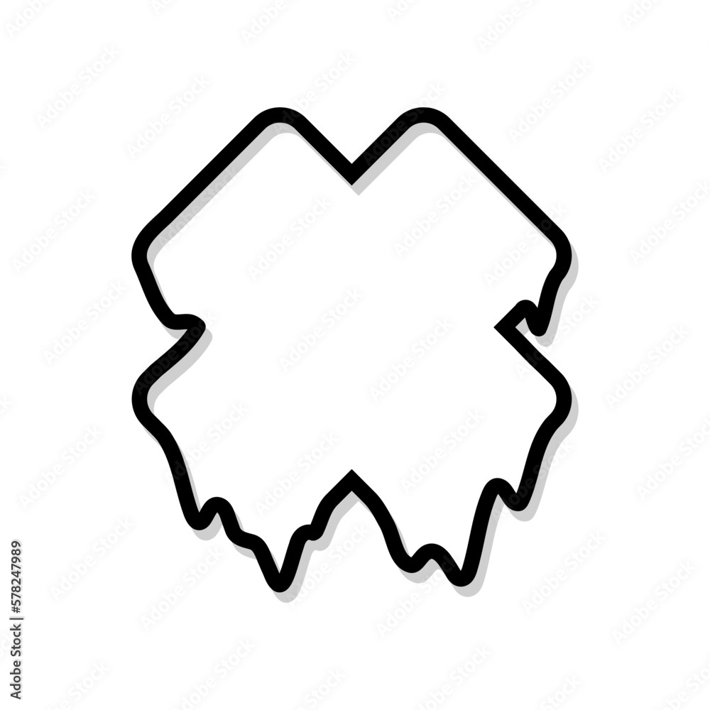 Black cross or X line shape. Universal fashionable shape style with liquid effect. Memphis cyberpunk geometric line icon. Vector illustration isolated on white background. Black cross or X line shape. Universal fashionable shape style with liquid effect. Memphis cyberpunk geometric line icon. Vector illustration isolated on white background.