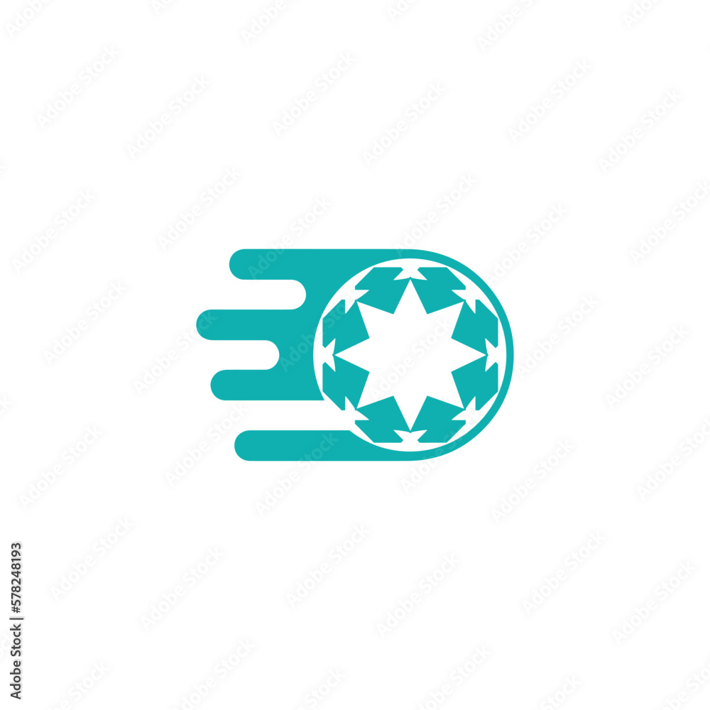 moving ball logo fast moving ball icon star ball moving ball logo fast moving ball icon star ball