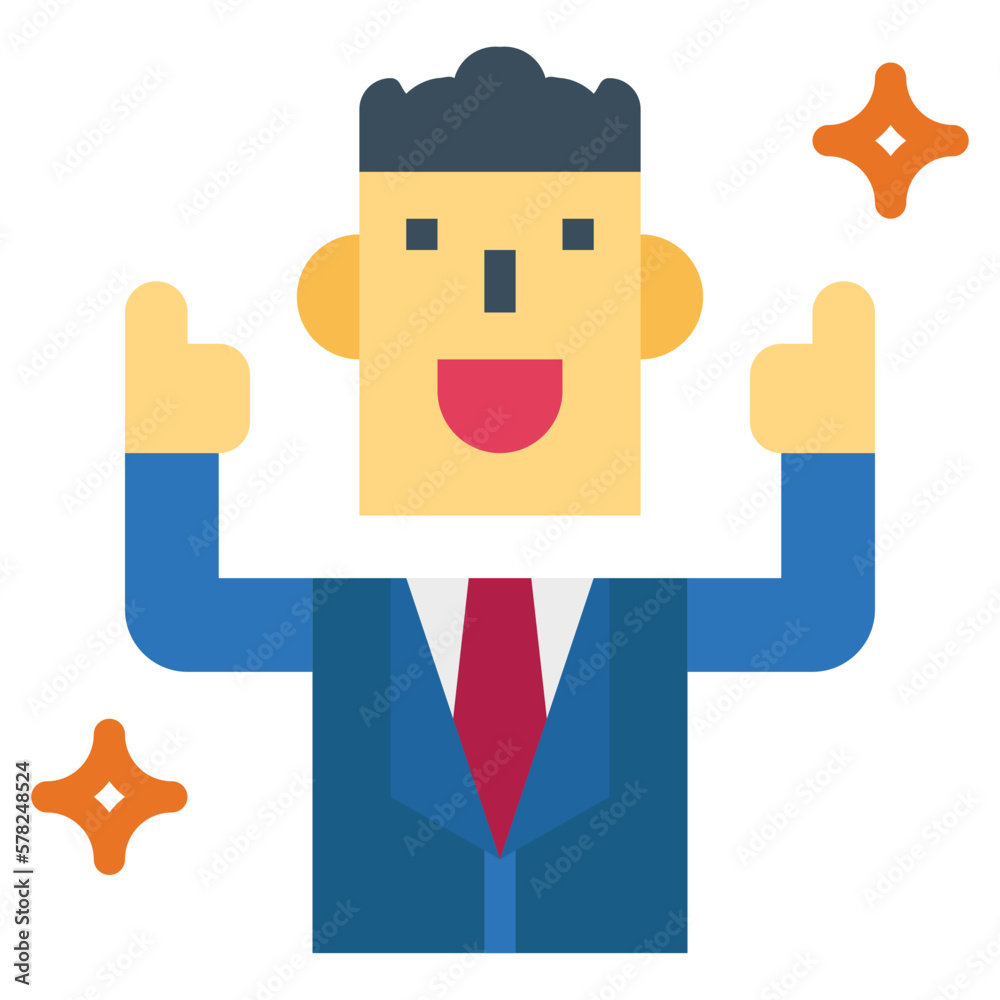businessman flat icon style businessman flat icon style