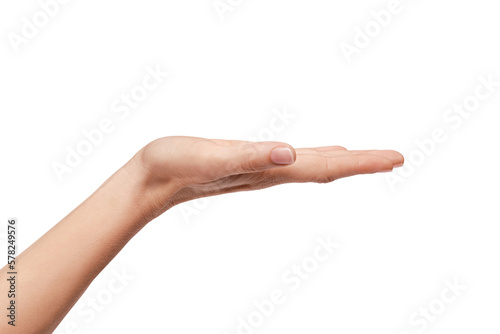 woman's hand holding something