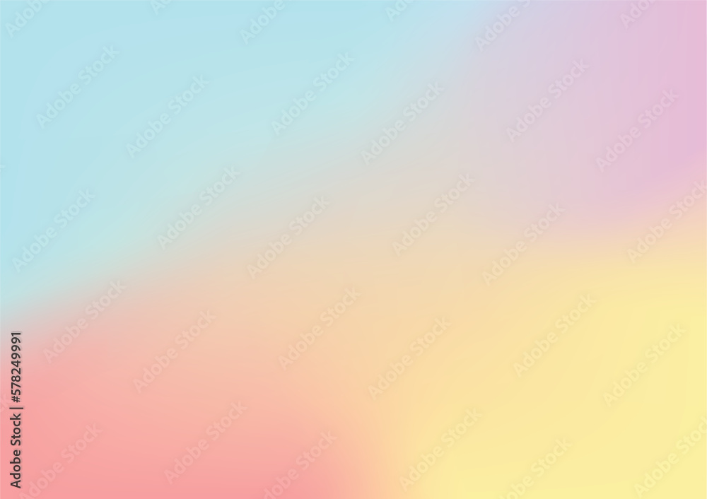 Abstract blur background, colorful pastel gradient vector illustration template for website, banner, poster, backdrop